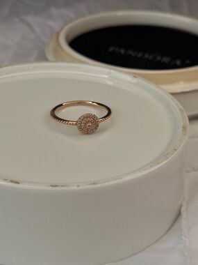 Pandora Rose Pavé Halo Ring | Pandora Rose | US 9
